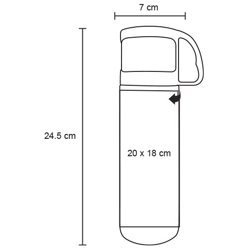 TERMO INOXIDABLE 500ML MACNOELD