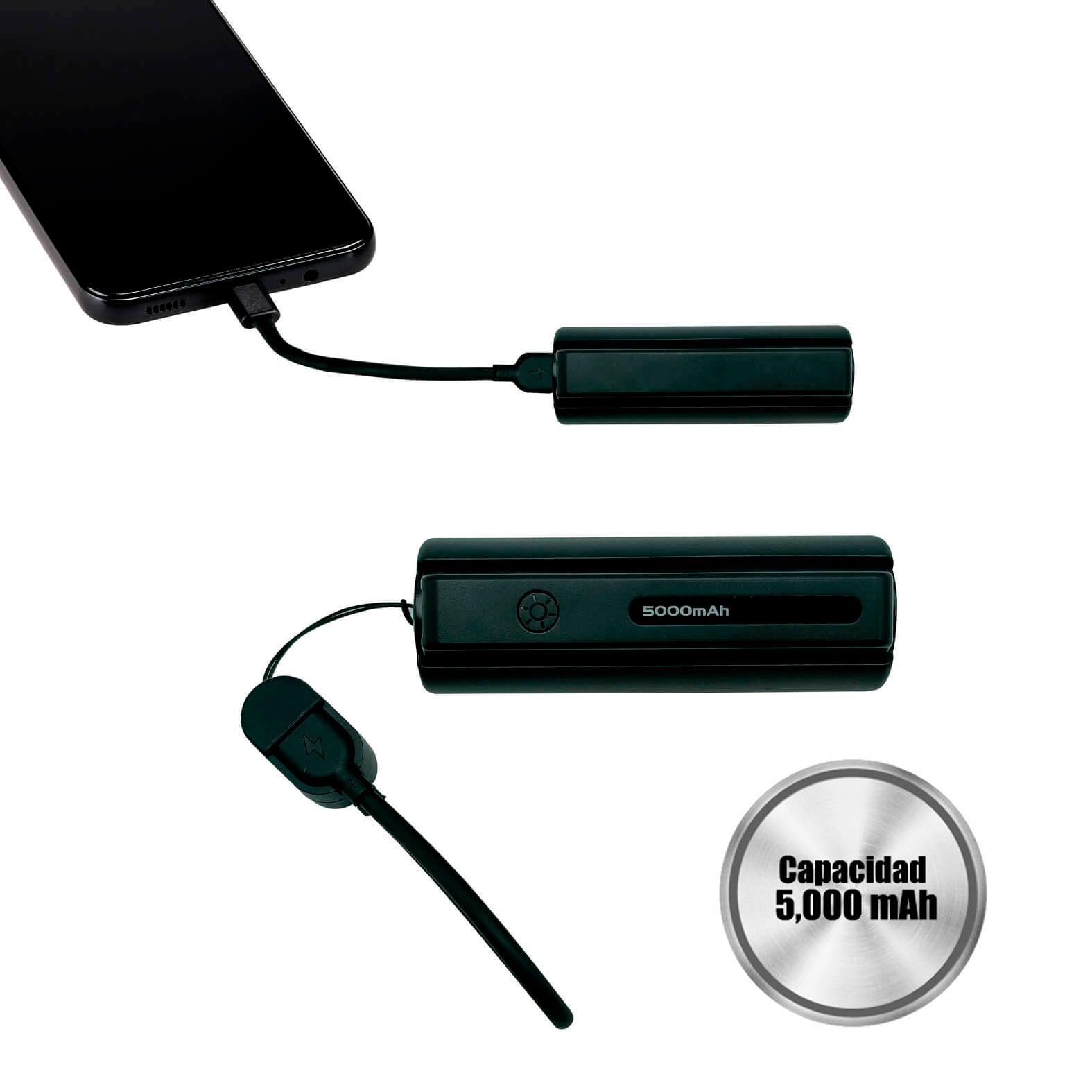 POWER BANK PLÁSTICO 5000MAH RABIANT