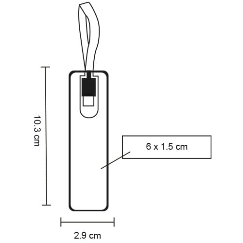 POWER BANK PLÁSTICO 3000MAH RABOENT