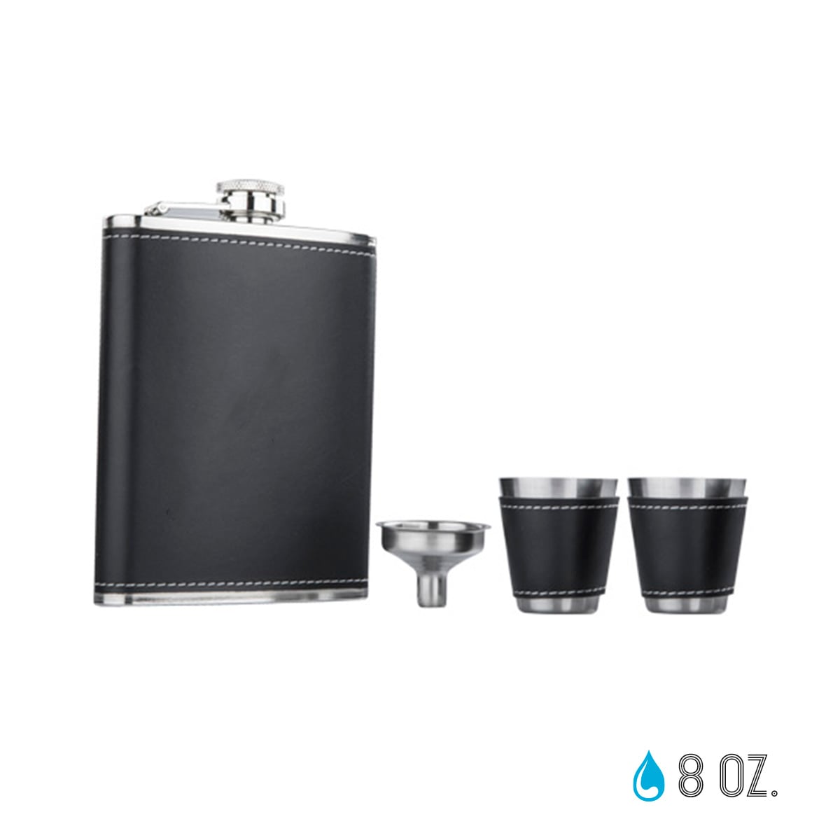 SET ACERO 8OZ TACELM
