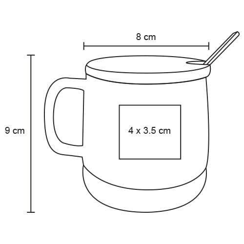 TAZA CERÁMICA 450ML DACNOLM