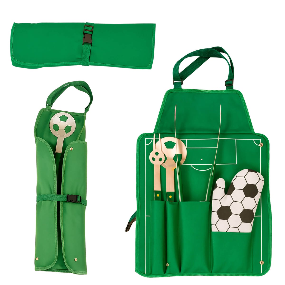 SET ACERO CANCHA FÚTBOL INOXIDABLE DACNUELM
