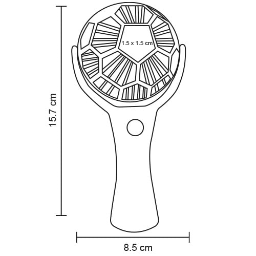 VENTILADOR PLÁSTICO GIRATORIO DACSIYA
