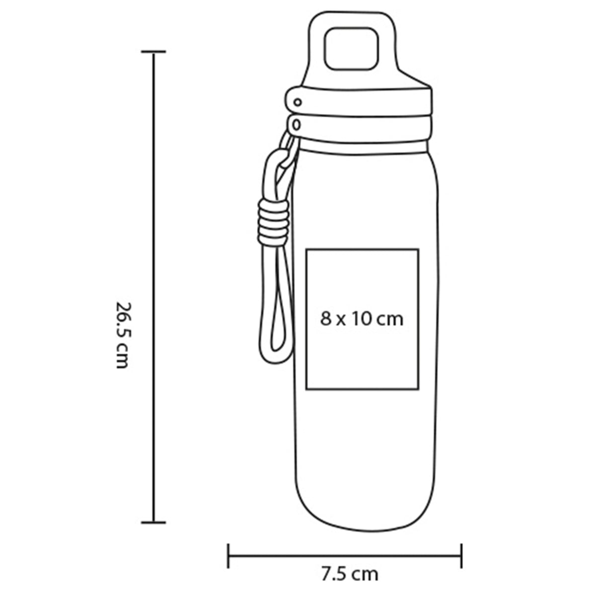 TERMO ACERO 600ML INOXIDABLE DACTYLA