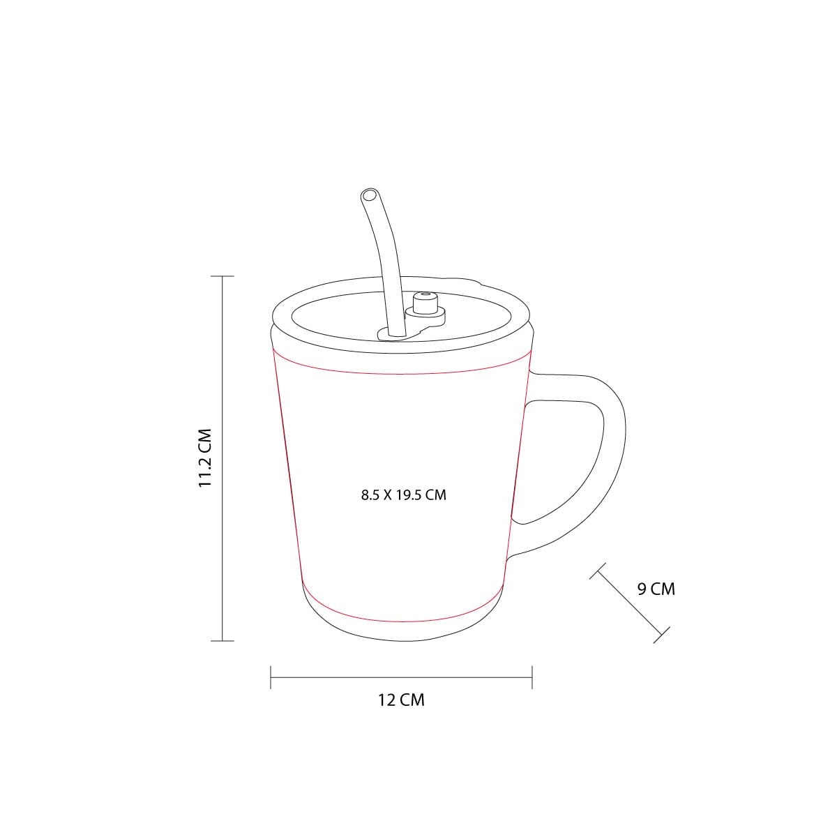 TAZA VIDRIO / PLASTICO / SILICN TAEIZM