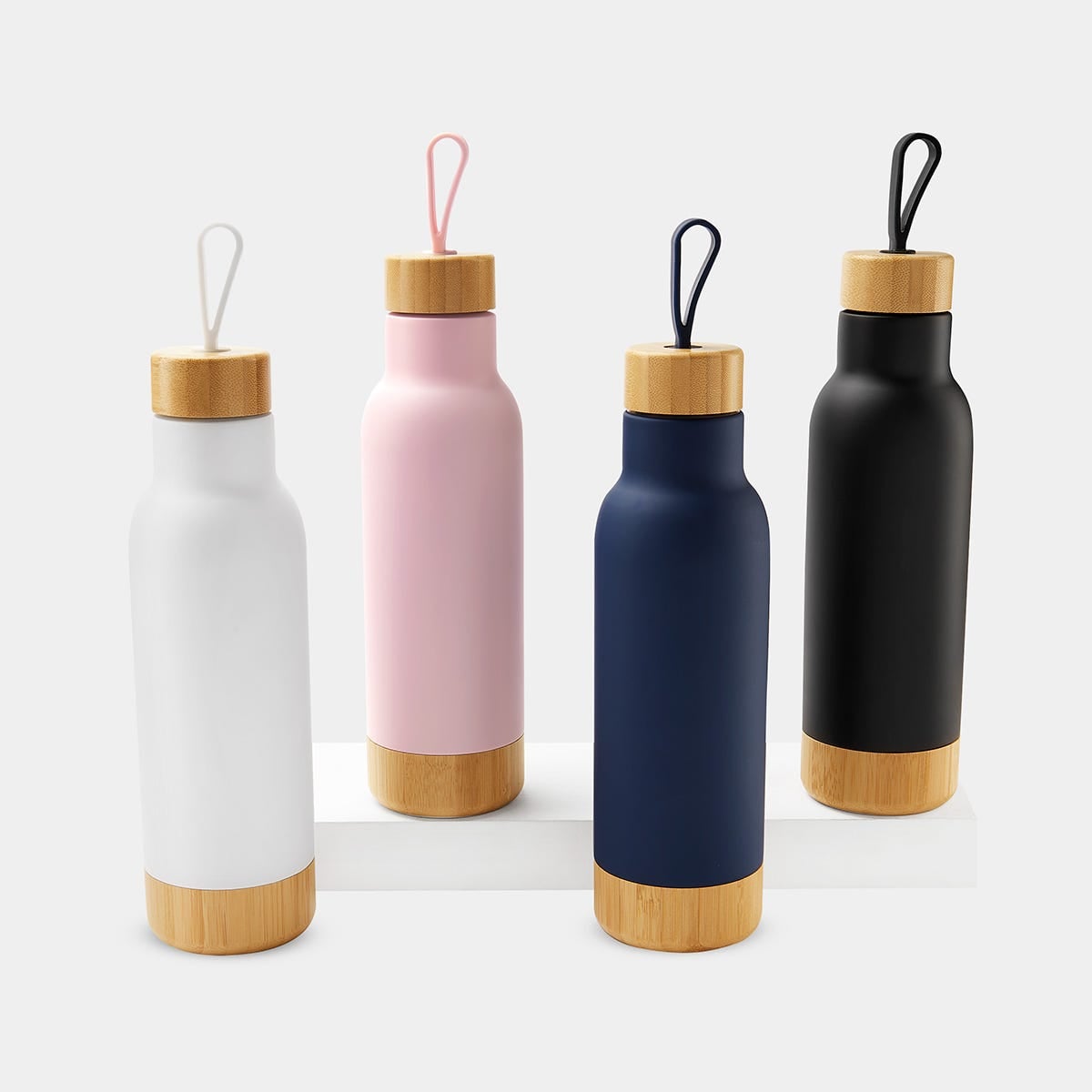 TERMO ACERO INOXIDABLE / PLASTICO / BAMBU / SILICN VABUENT