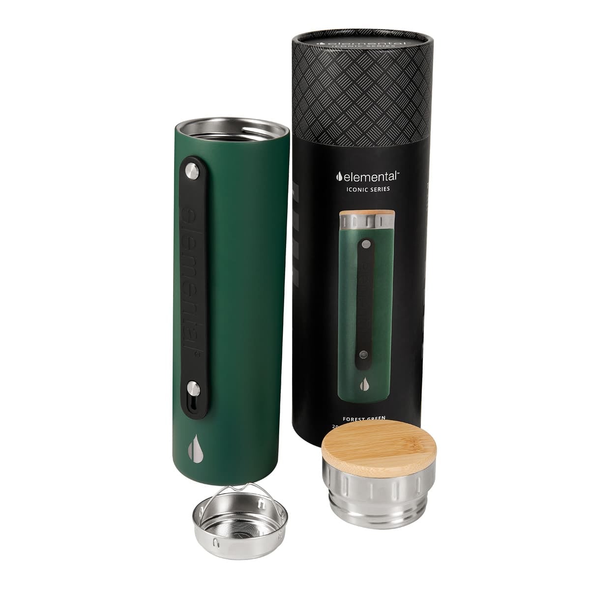 TERMO ACERO INOXIDABLE / BAMBU / SILICN VABUSE