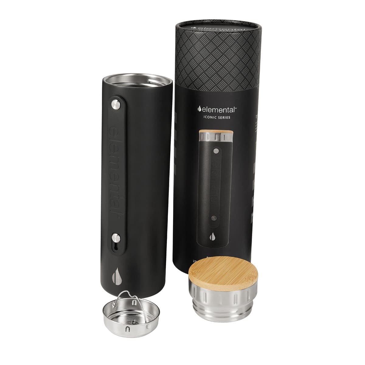 TERMO ACERO INOXIDABLE / BAMBU / SILICN VABUSE