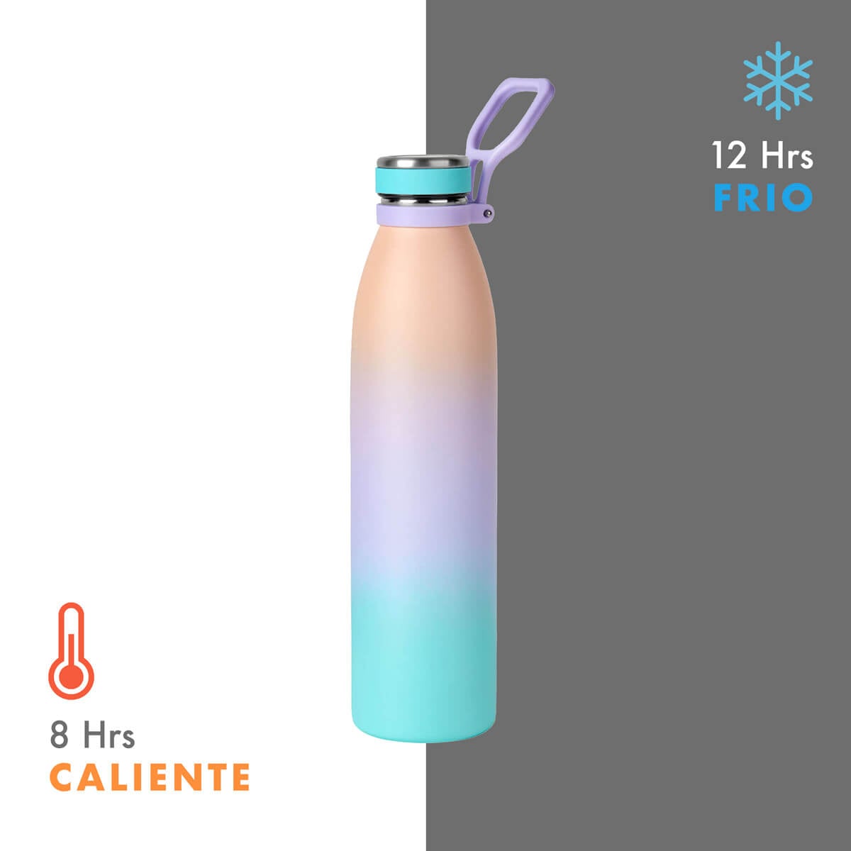 TERMO ACERO INOXIDABLE / PLASTICO / SILICN VABVAL