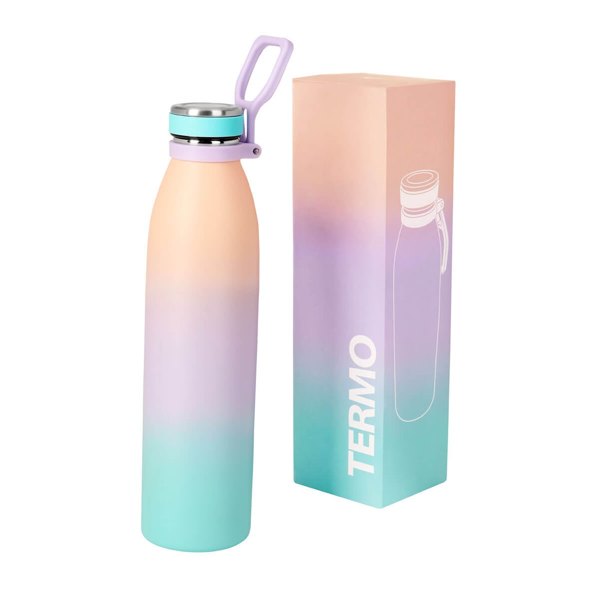 TERMO ACERO INOXIDABLE / PLASTICO / SILICN VABVAL