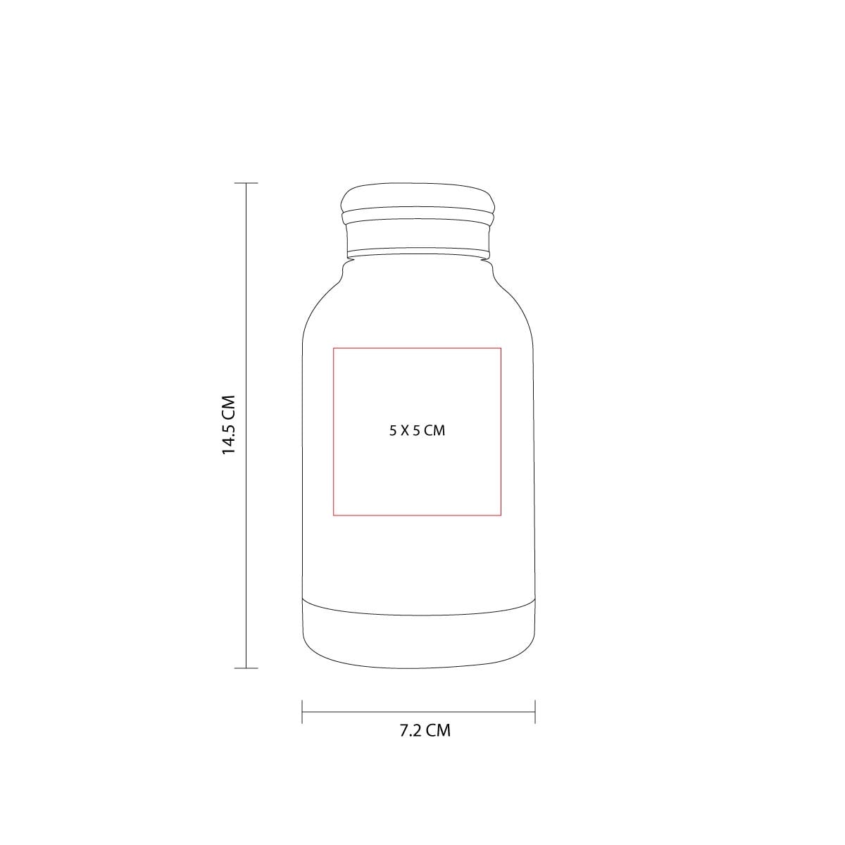 TERMO ACERO INOXIDABLE / PLASTICO VABZON