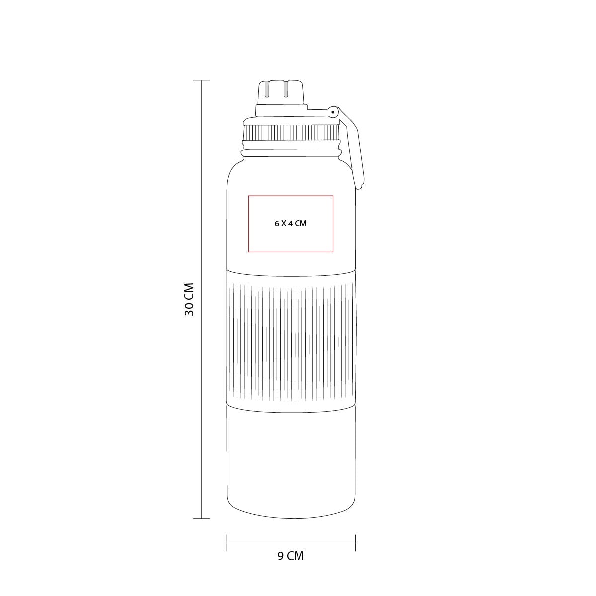 TERMO ACERO INOXIDABLE / PLASTICO / SILICN VACEDRA
