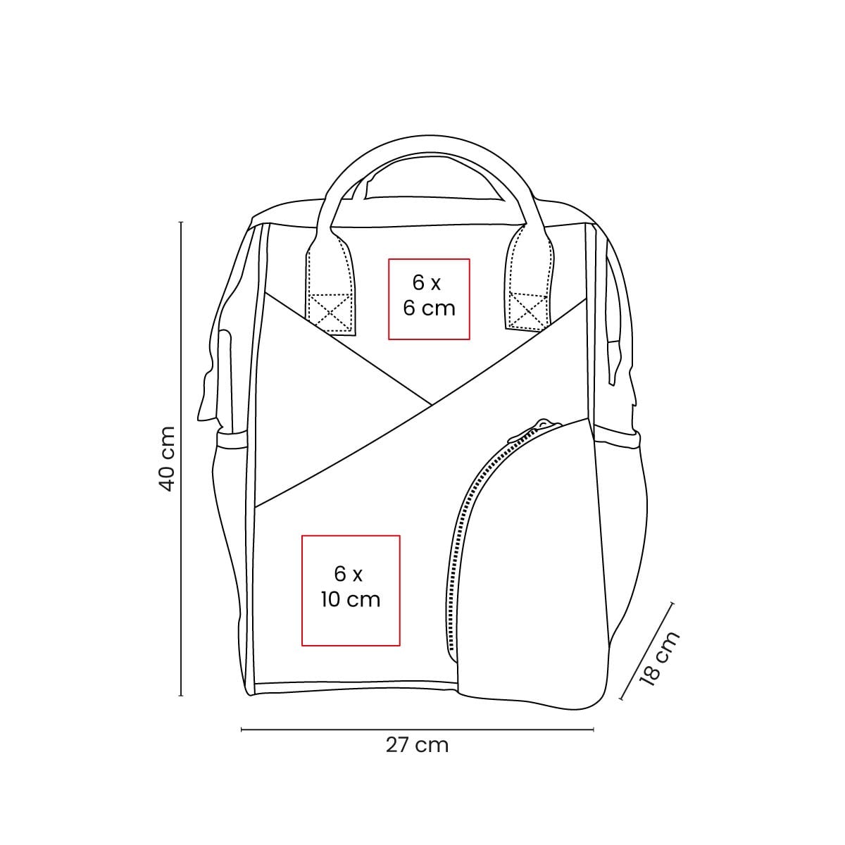 MOCHILA POLIÉSTER 19L ZACRAVO