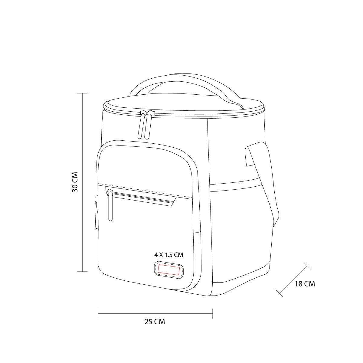 HIELERA POLIÉSTER IMPERMEABLE 12L ZACSALV