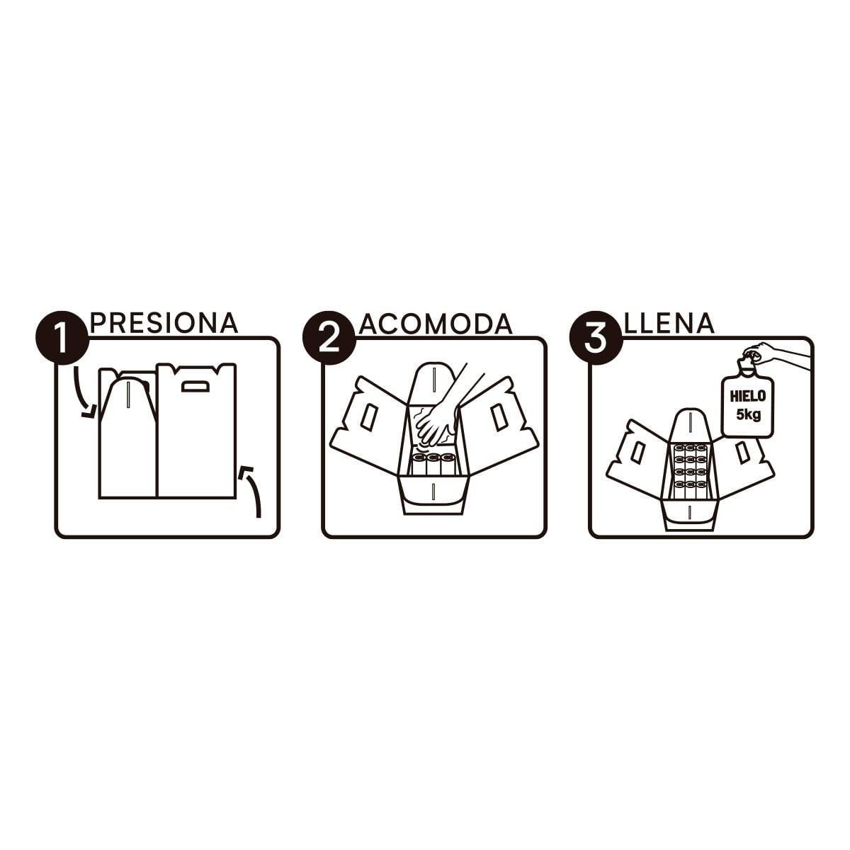 HIELERA CARTÓN IMPERMEABLE 1L ZACSELD