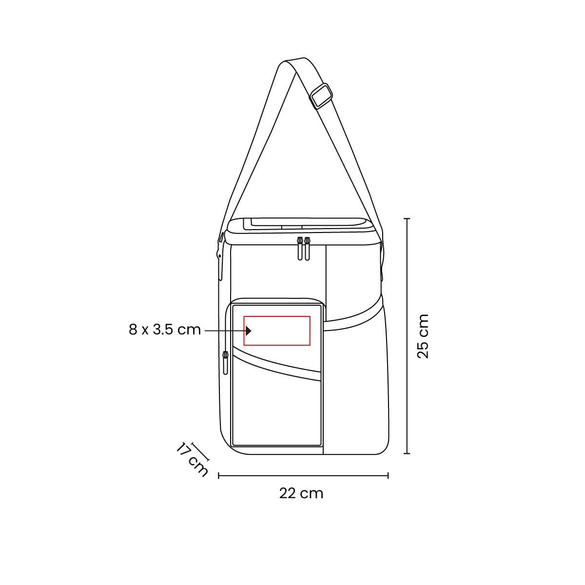 HIELERA POLIÉSTER IMPERMEABLE 8L ZACSIRN