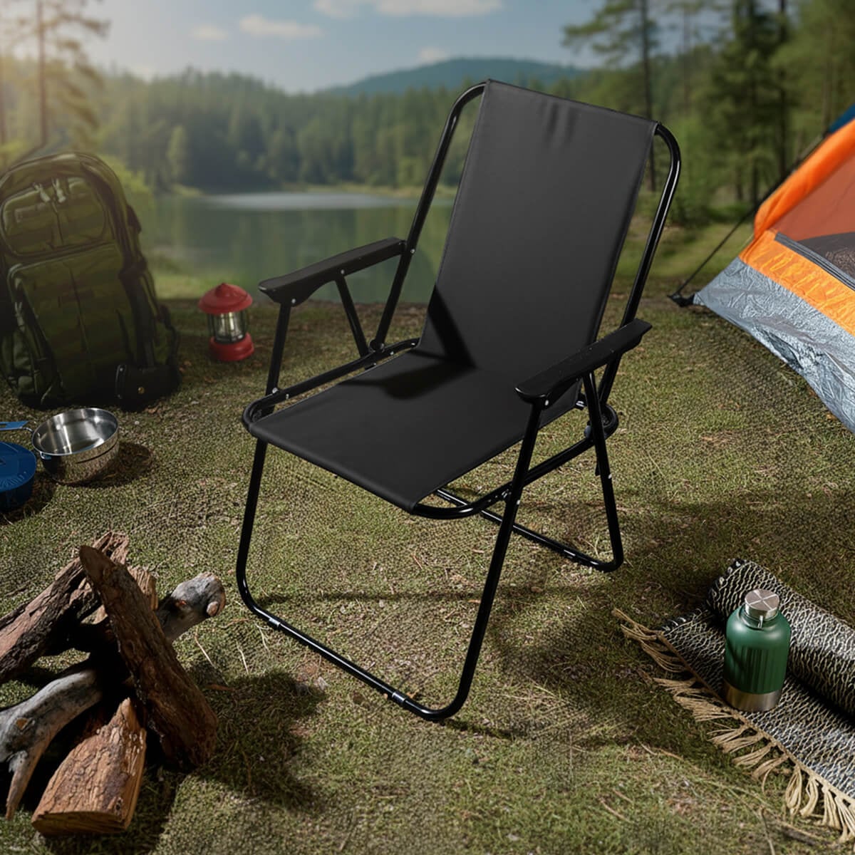 SILLA POLIÉSTER PLEGABLE ZADIBE