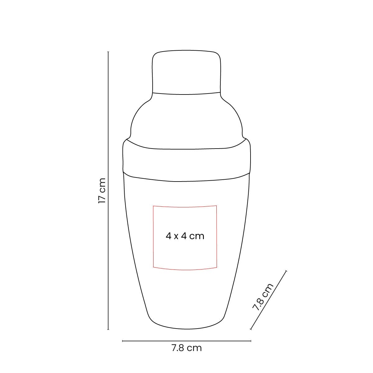 SHAKER PLÁSTICO ZAEETH