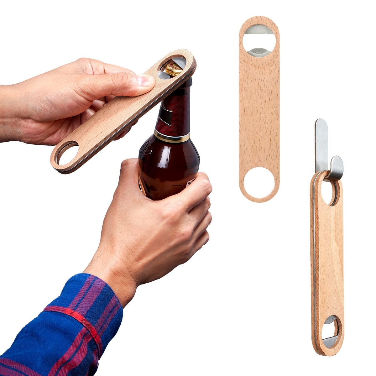 DESTAPADOR MADERA BOTELLAS ZAEKUL