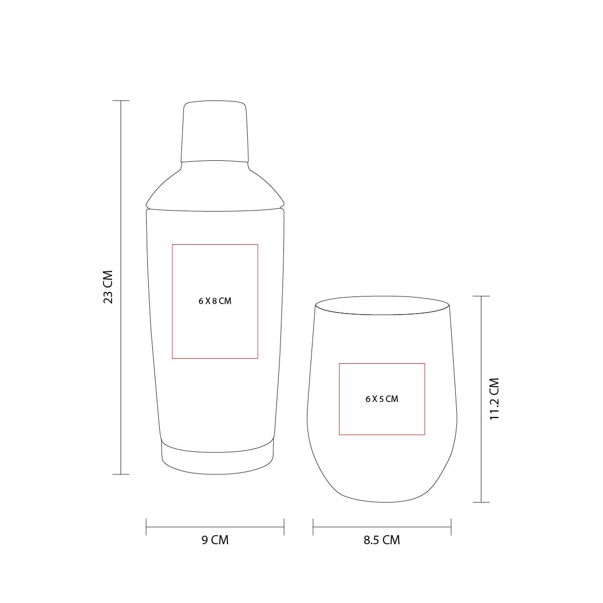 SET ACERO 500ML ZAEORMO