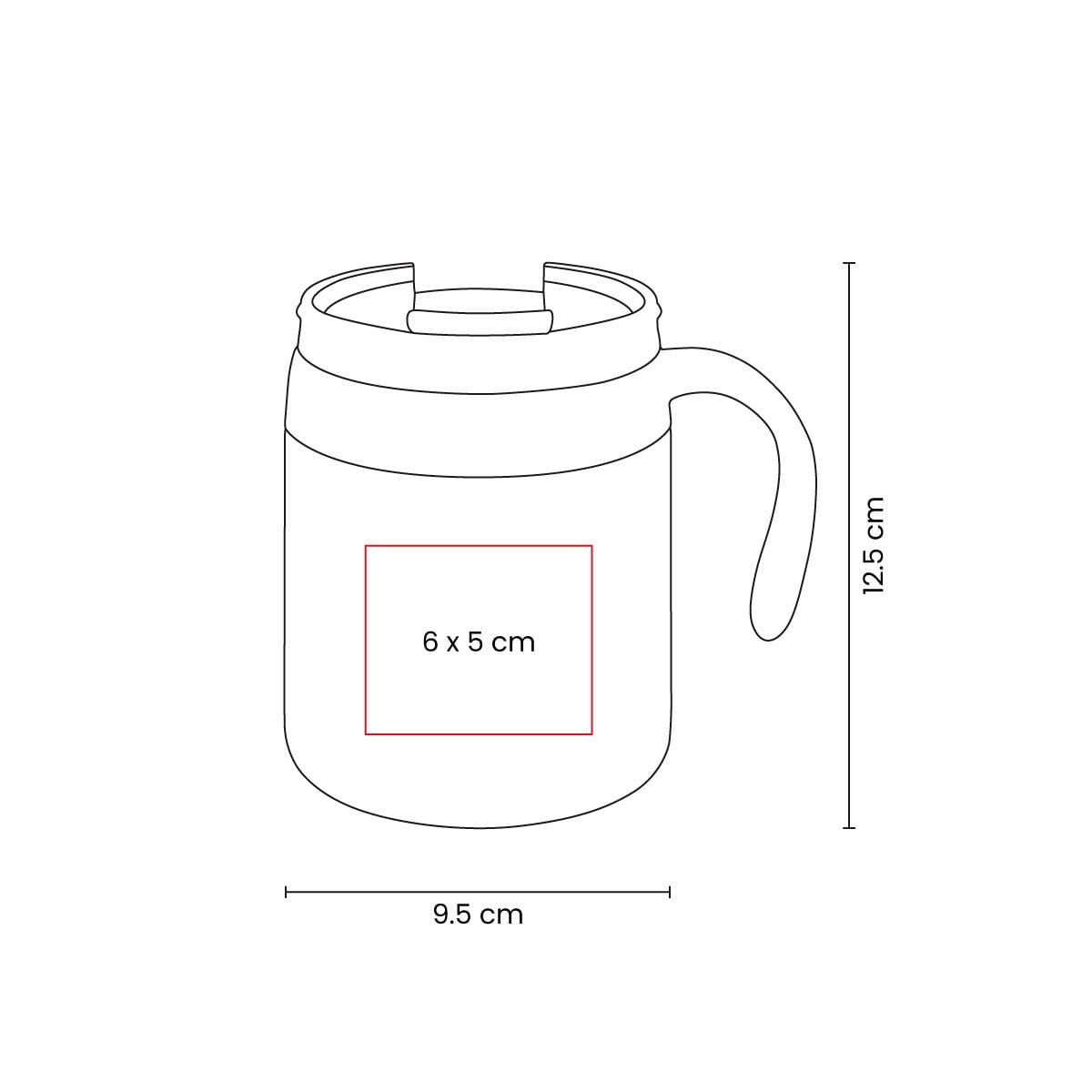 TAZA ACERO 350ML INOXIDABLE DAEETH