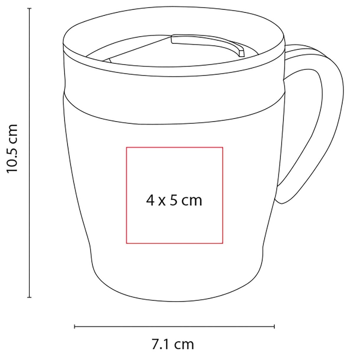 TAZA ACERO 11OZ INOXIDABLE DAEEYA
