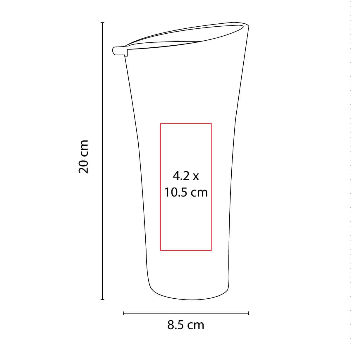 TERMO PLÁSTICO 530ML DAEEZA