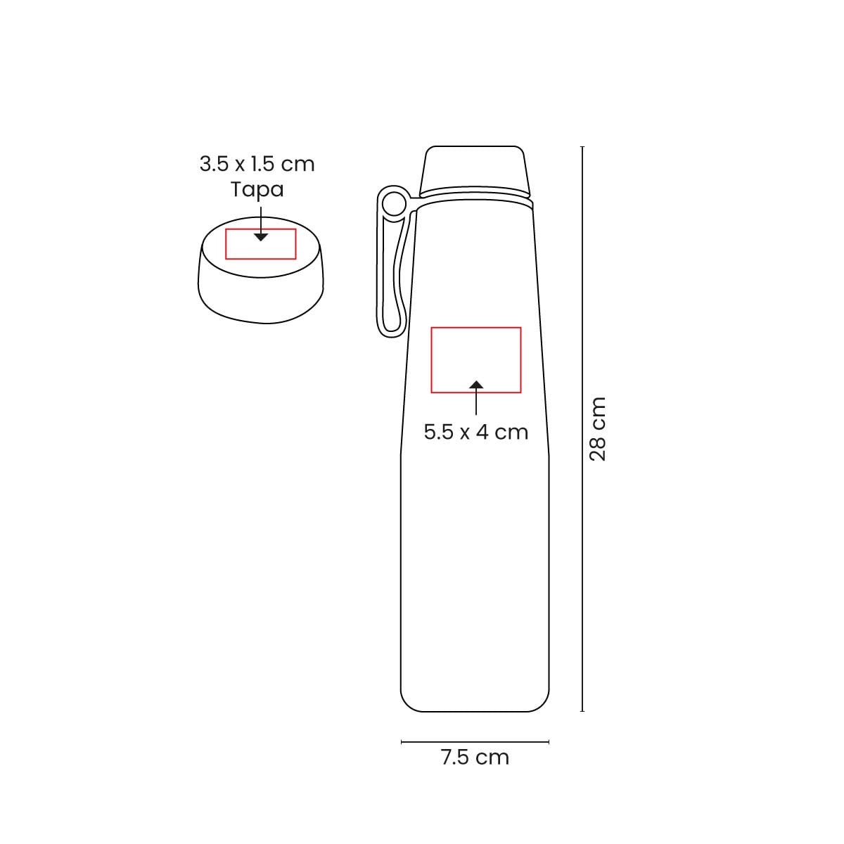 TERMO ACERO 750ML INOXIDABLE DAEIXA