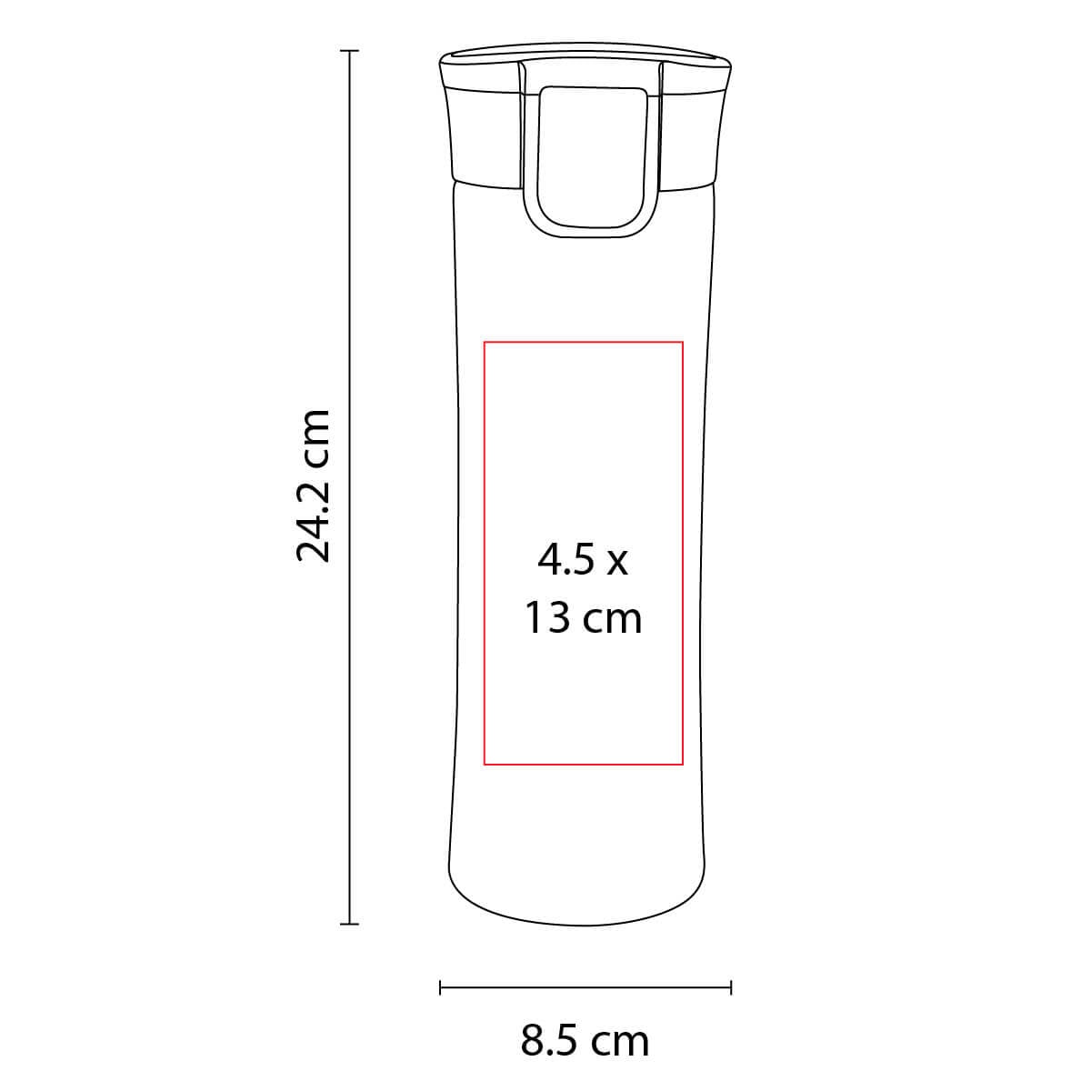 TERMO ACERO 525ML INOXIDABLE DAELCO