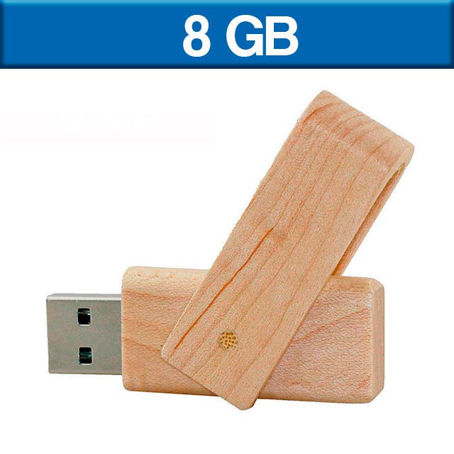 USB MADERA 8GB LAEILM