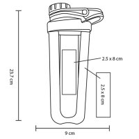 SHAKER POLIPROPILENO 700ML MACTOGA