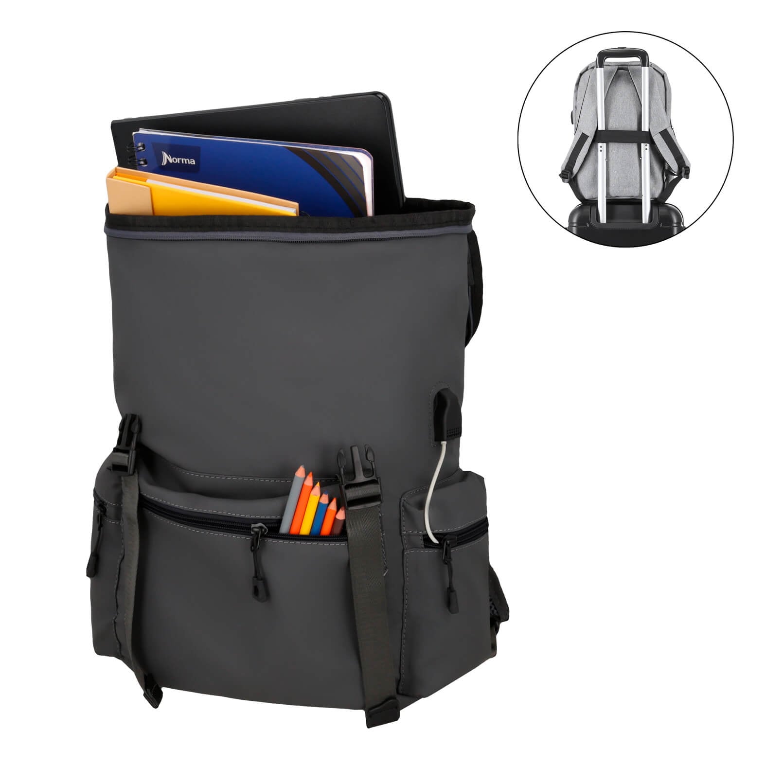 MOCHILA EJECUTIVA TELA SAEAND