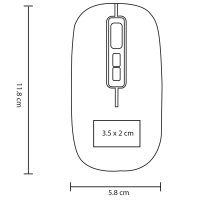 MOUSE ABS INALÁMBRICO 500MAH DACSNIS