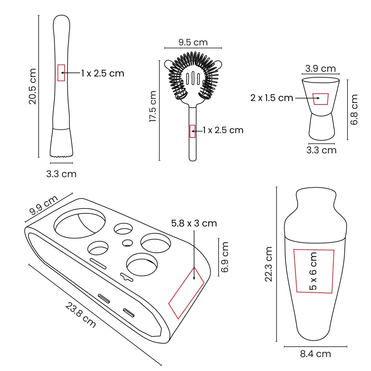 SET ACERO INOXIDABLE ZAEOETH
