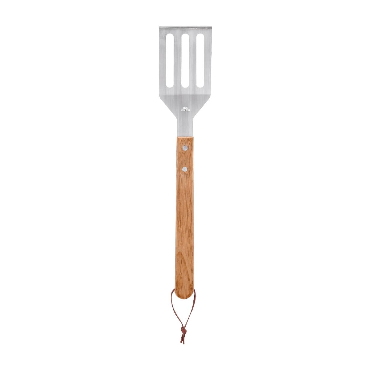 SET ACERO INOXIDABLE Y MADERA CAUCHO UTENSILIOS AACTBER