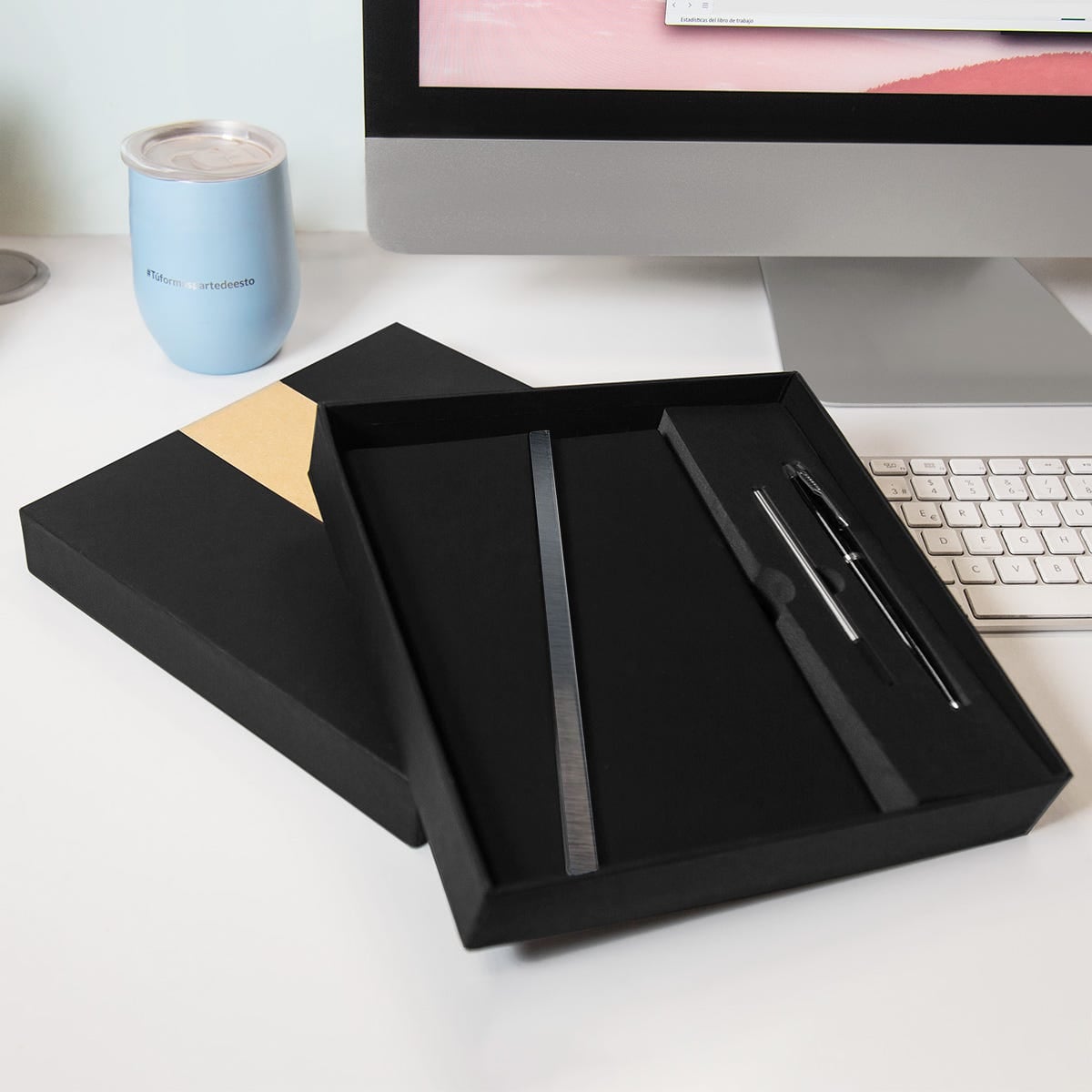 SET CURPIEL Y METAL LIBRETA BACNAND