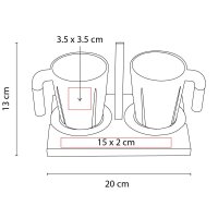 SET CERÁMICA 8OZ DAEENT