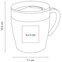 TAZA ACERO 11OZ INOXIDABLE DAEEYA