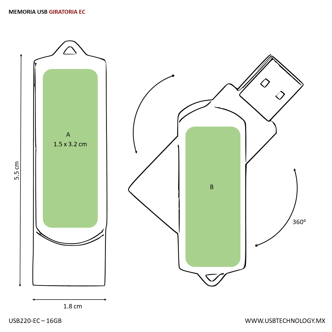 USB 16GB LAEIZM