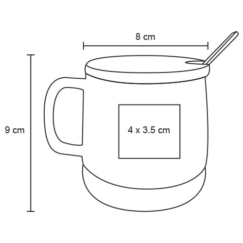 TAZA CERÁMICA MACTOSE 450ML