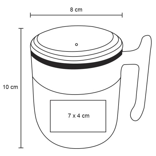 TAZA INOXIDABLE MACTOUE 360ML
