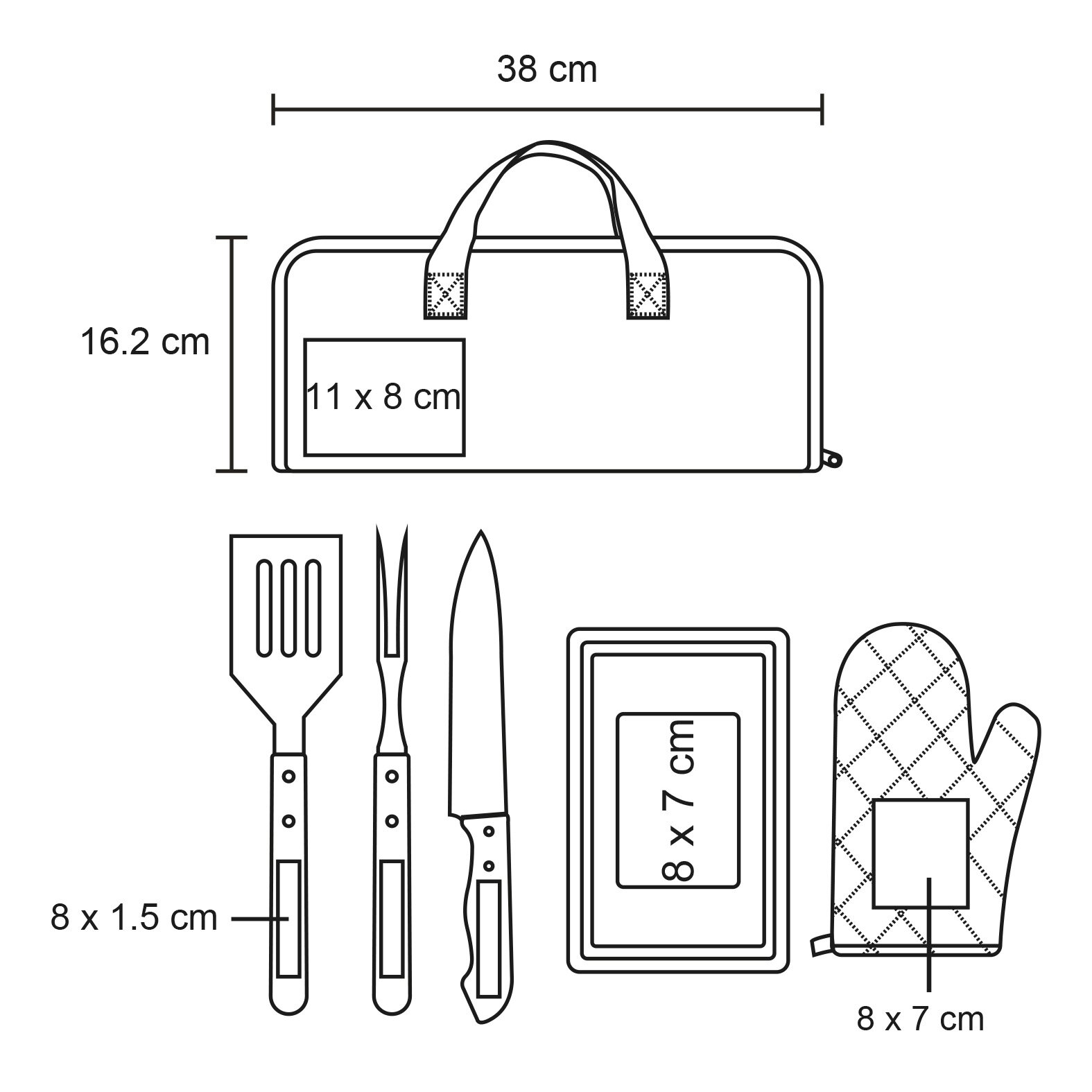 SET BBQ PLÁSTICO PACTISY