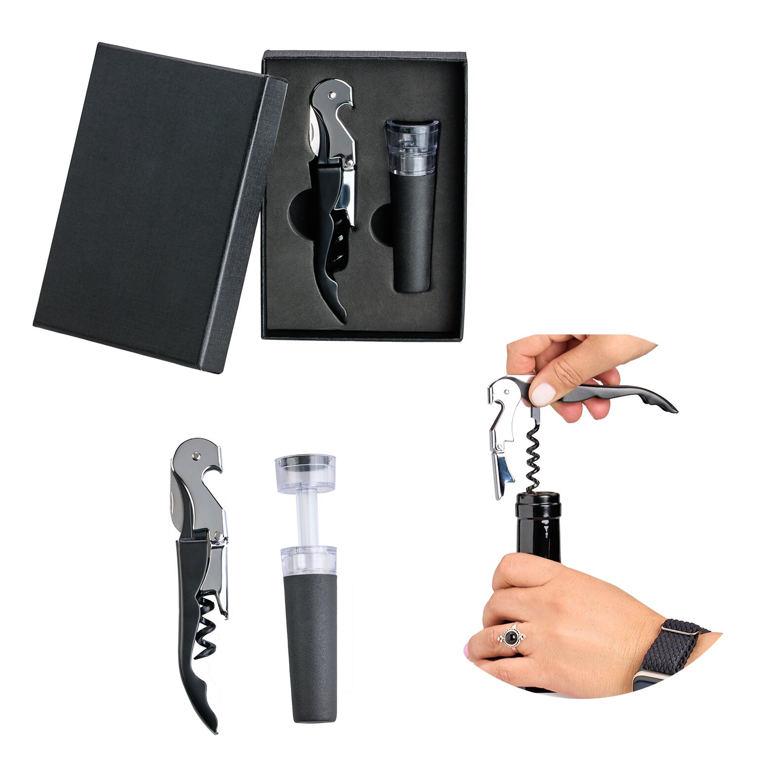 SET VINO ACERO INOXIDABLE PACTYTH