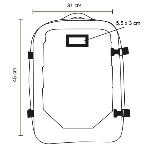 MOCHILA POLIÉSTER 22L SAEDRA