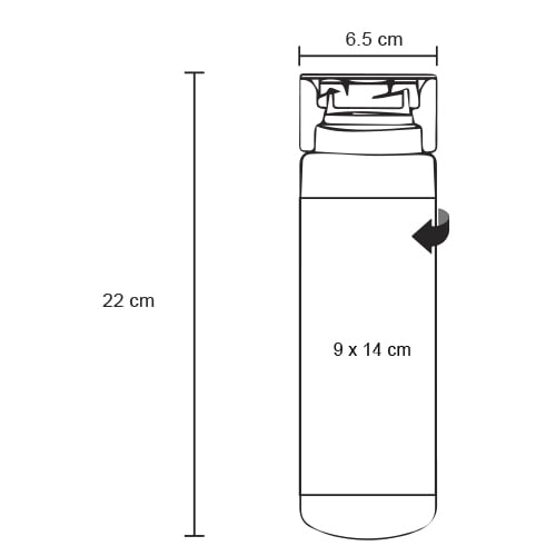 CILINDRO PET 660ML DACTISY
