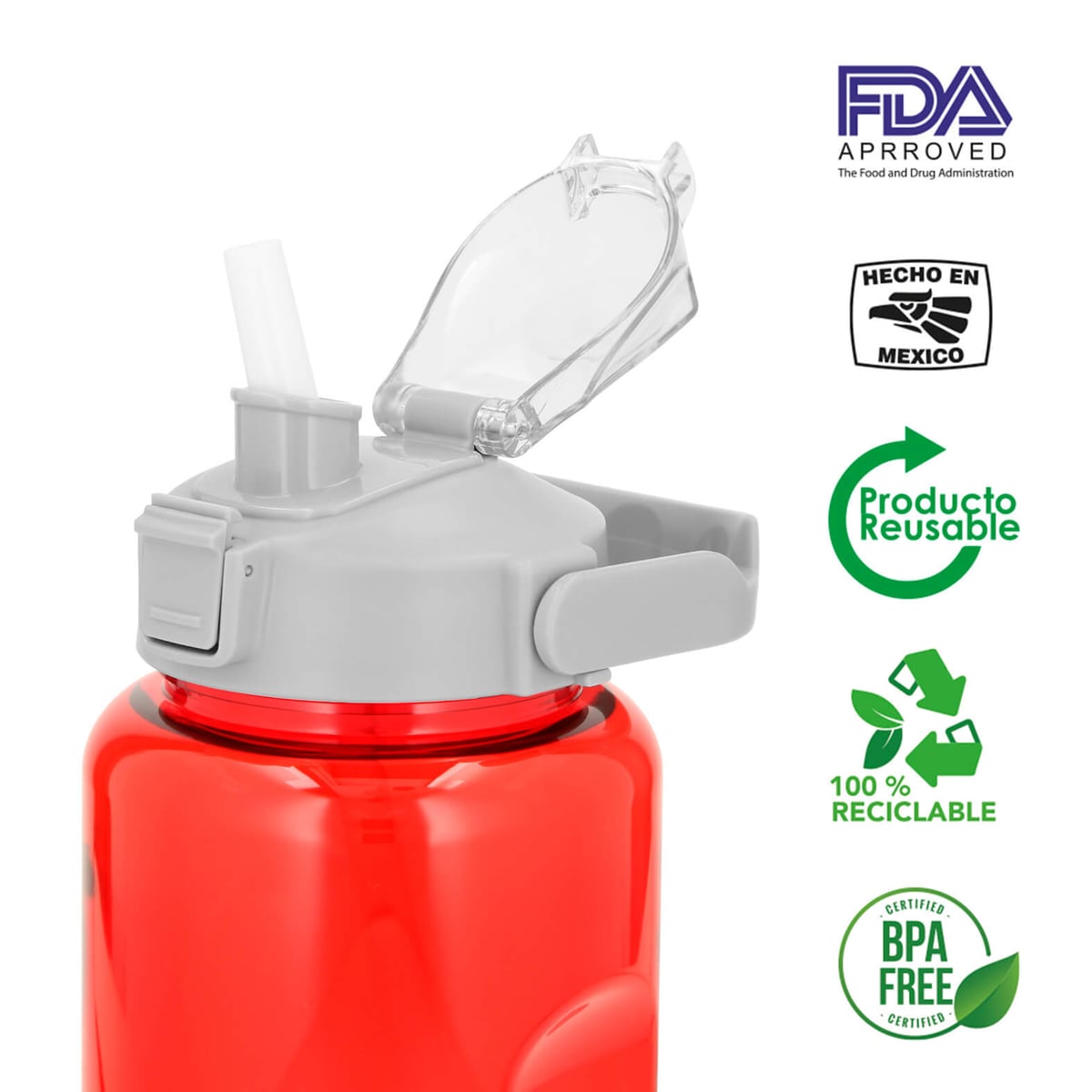 CILINDRO PET 2000ML DACTONYX