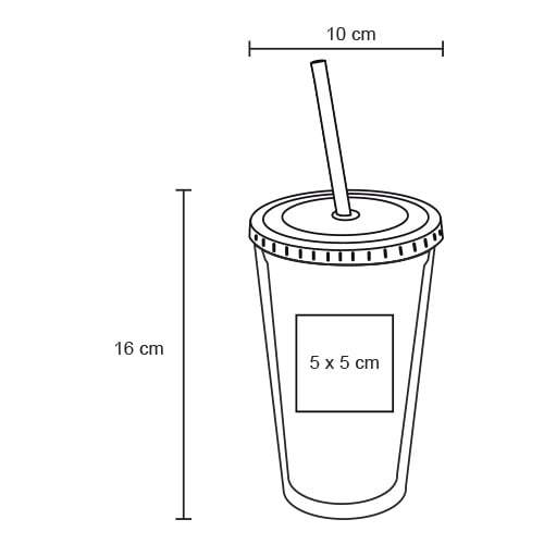 VASO PLÁSTICO 500ML DADALV