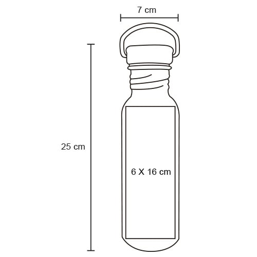 CILINDRO ACERO 750ML INOXIDABLE DADBER