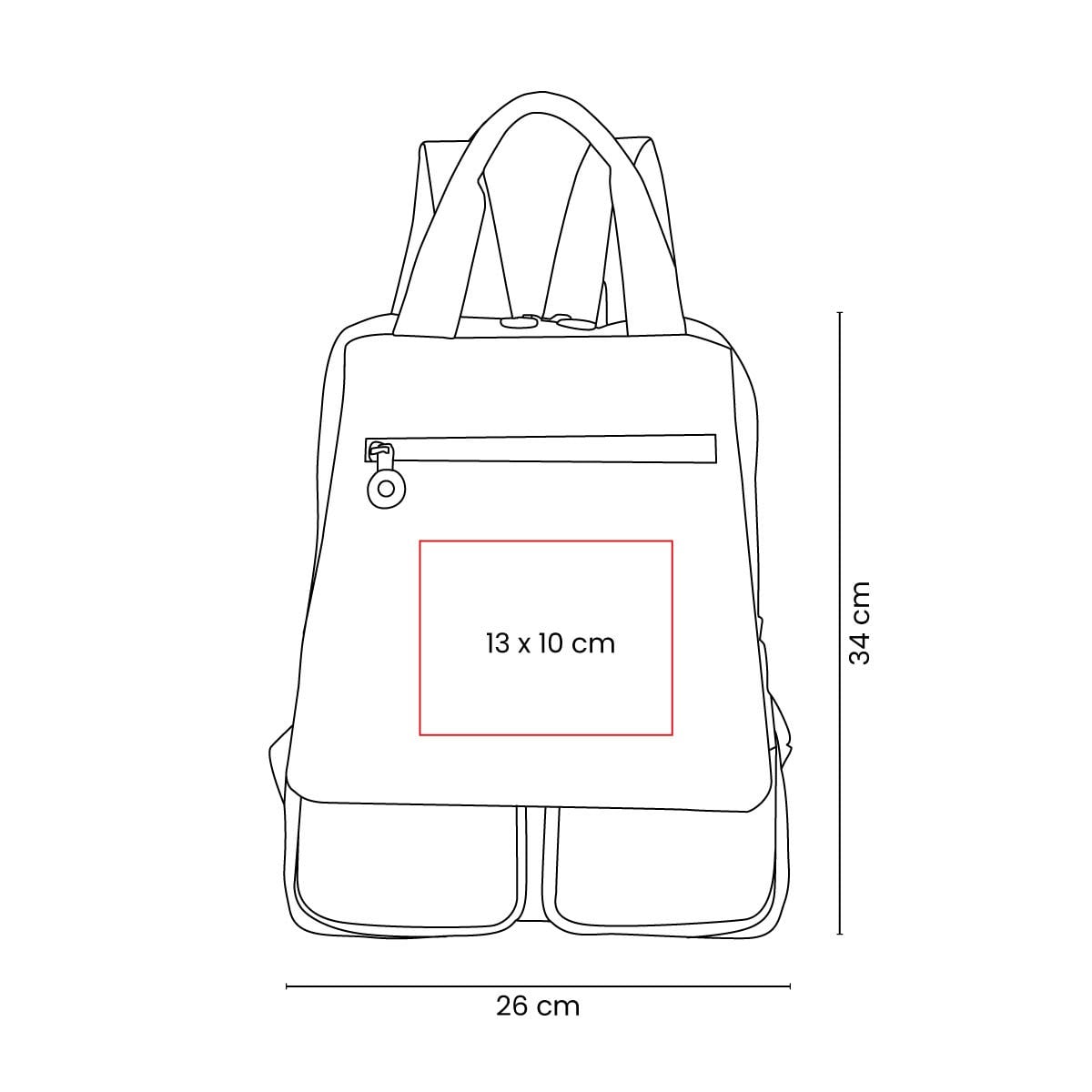 MOCHILA POLIÉSTER CASUAL AADOLT