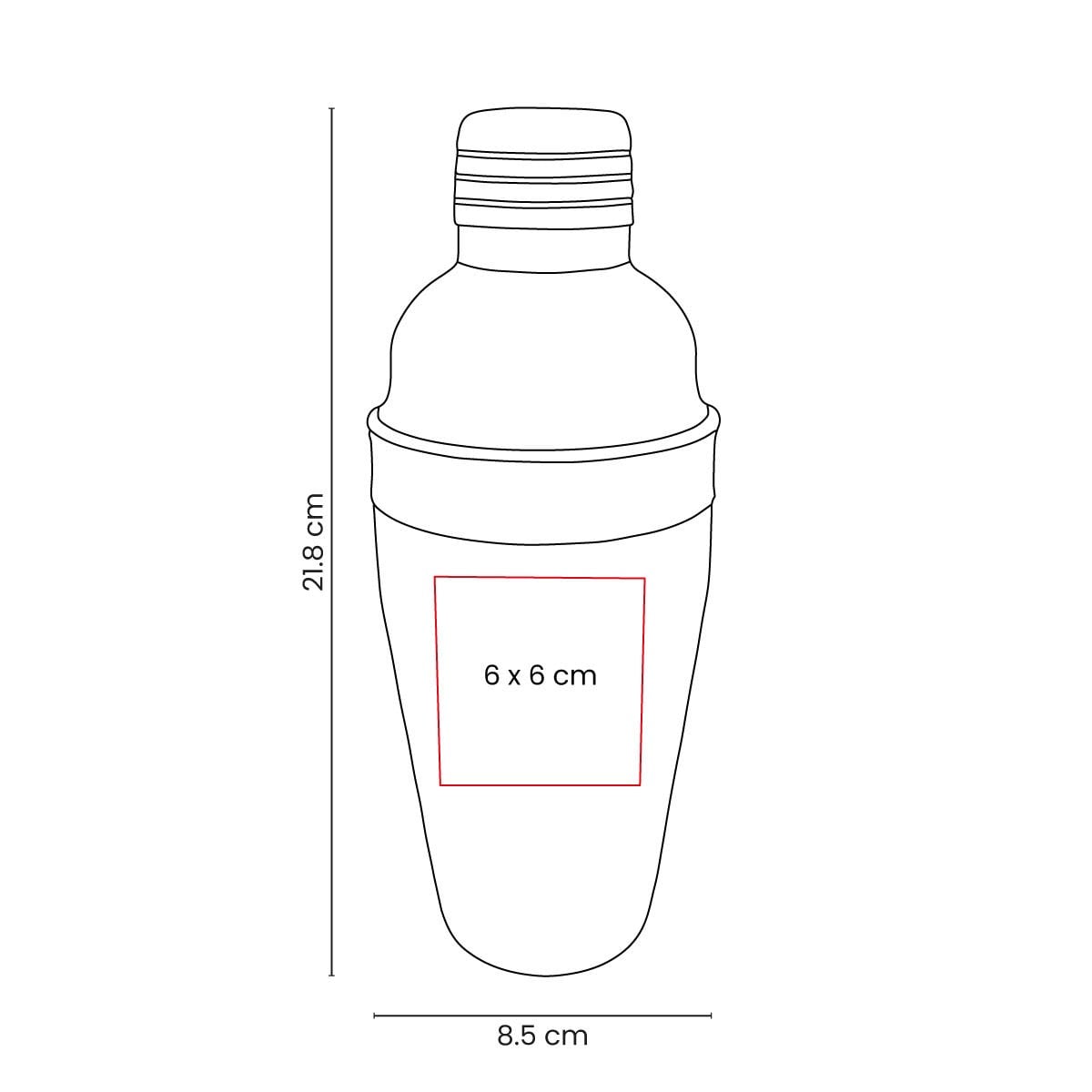 SHAKER TRES PIEZAS 20 OZ GACTZEN